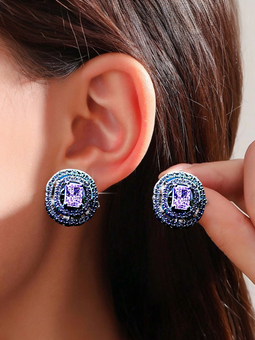 Double Halo Earring - PSA Jewels