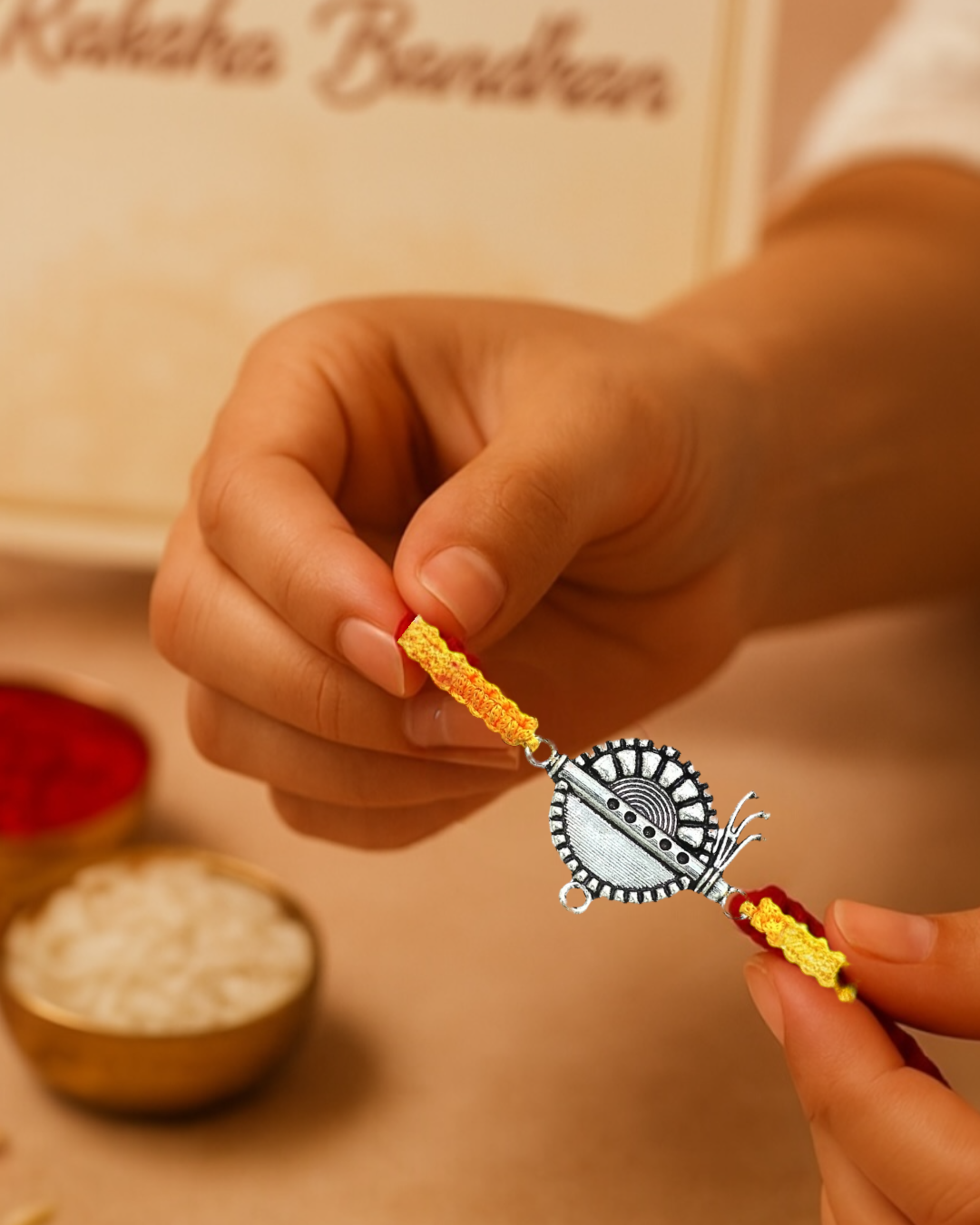 Auspicious Krishna Baasuri Moli Rakhi