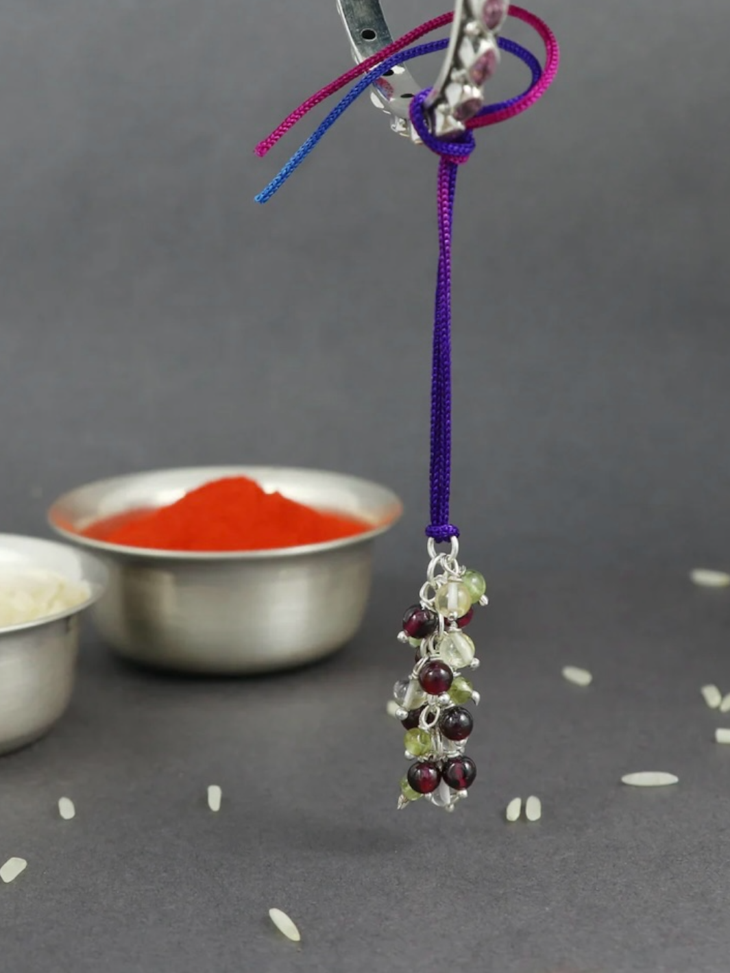 Auspicious Silver Thread Lumba Rakhi Females