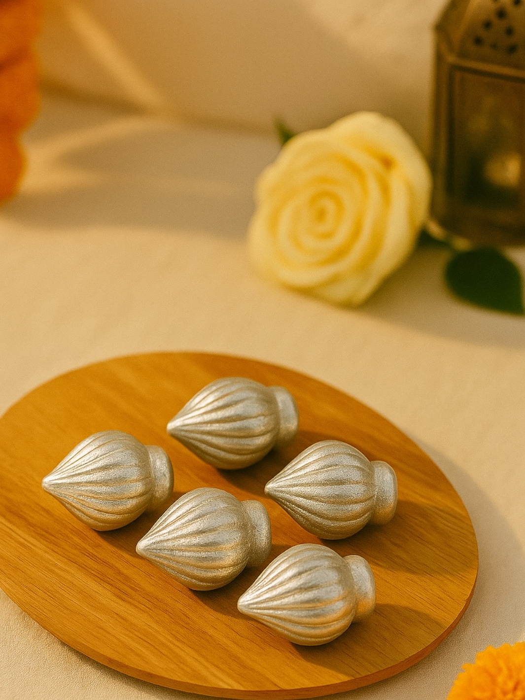 Silver Modak (5 pieces)