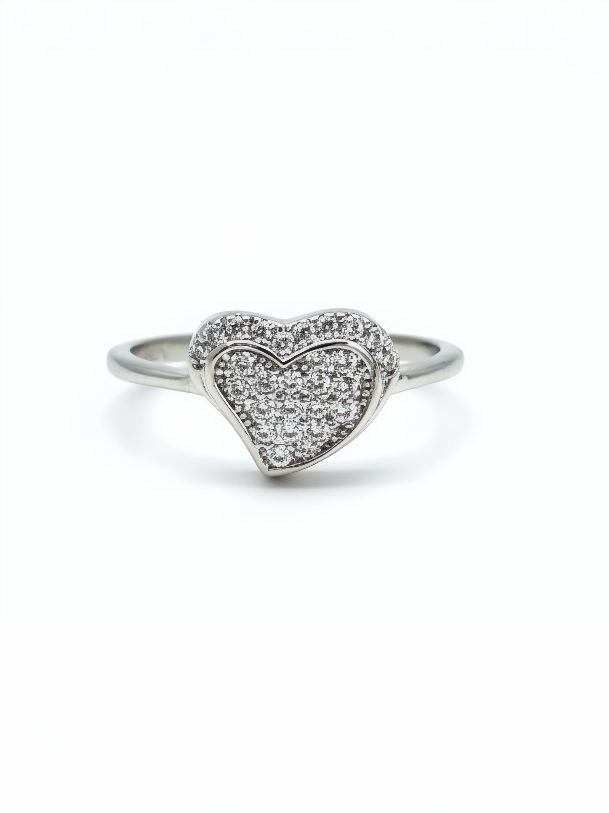 Pure Silver Heart Ring