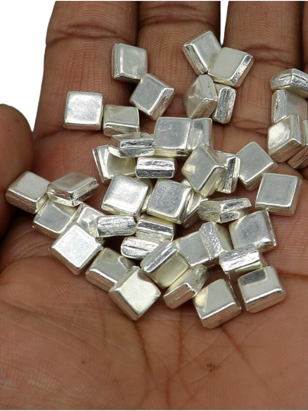 Silver Naivedyam / Silver Coconut Cubes(10 pieces) - PSA Jewels