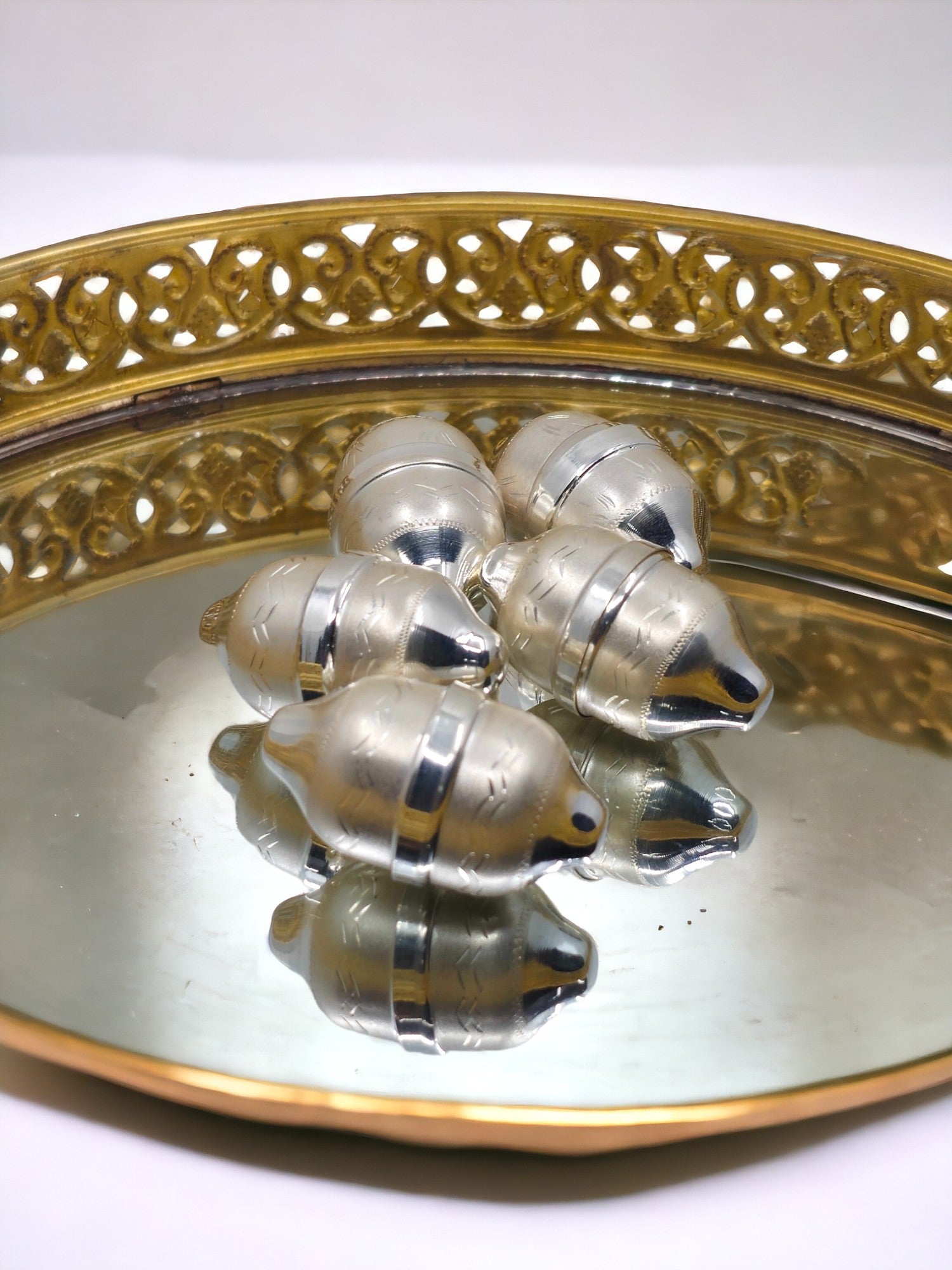 Silver Nariyal / Coconut (1 piece) - PSA Jewels