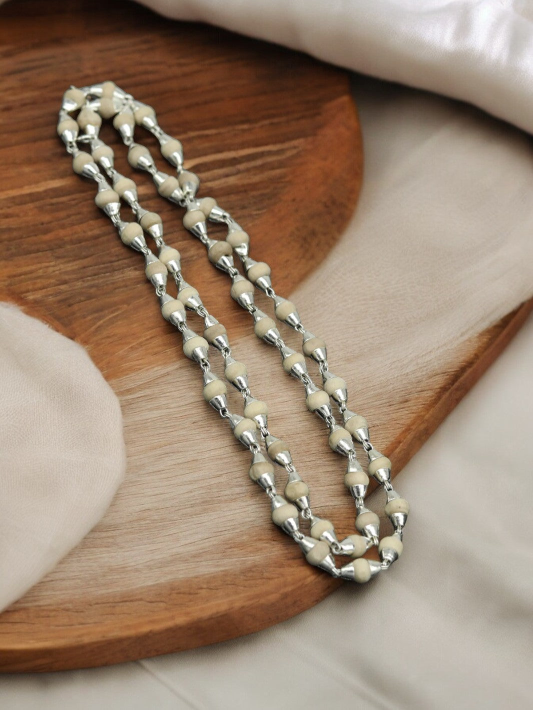 Tulsi Solid beads chain Japp Mala-- 54 +1 beads - PSA Jewels