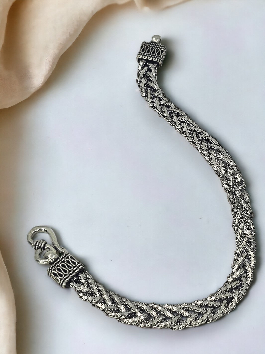 Handmade Braided Silver Bracelet - PSA Jewels