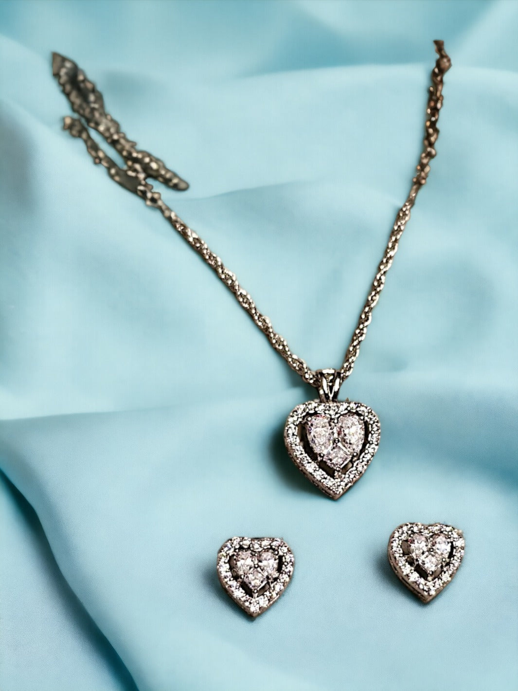 Heart Shaped Pendant Set - PSA Jewels