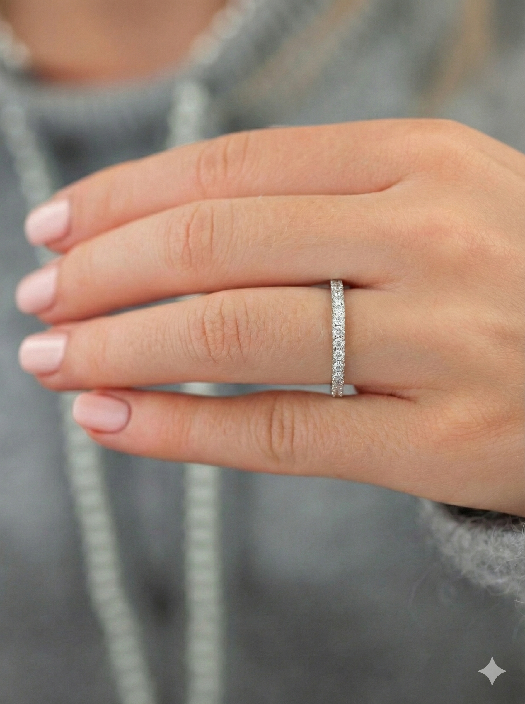 Pure Silver Eternity Ring