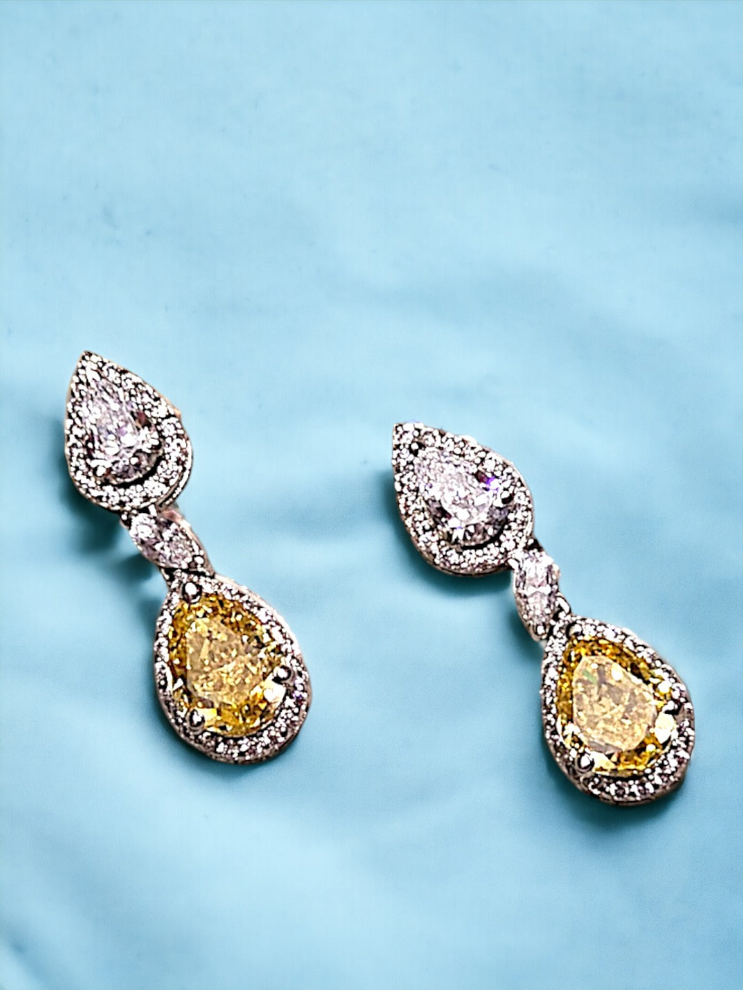 Yellow Dangle Earring - PSA Jewels