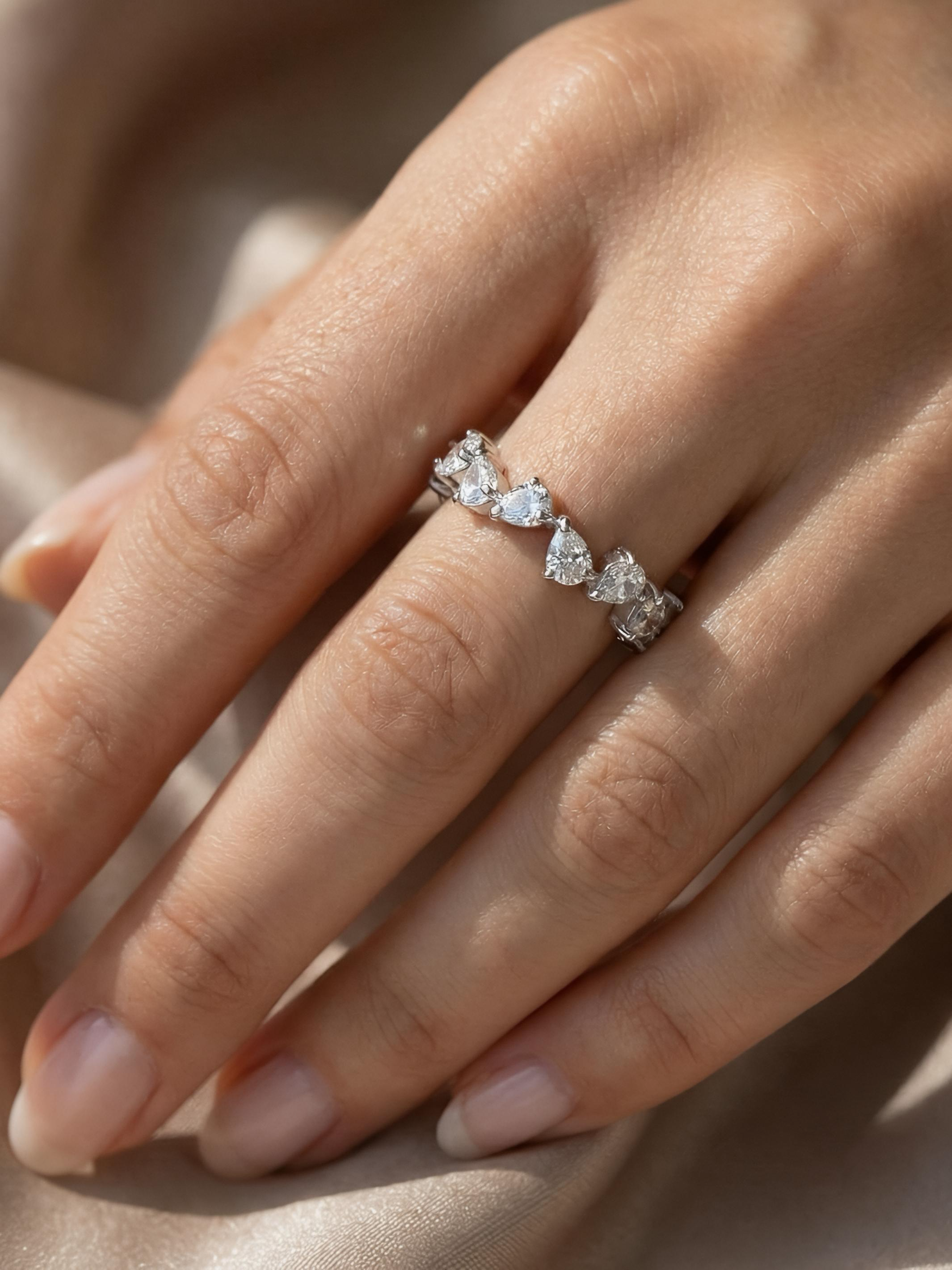 Pure Silver Meteoroid Ring