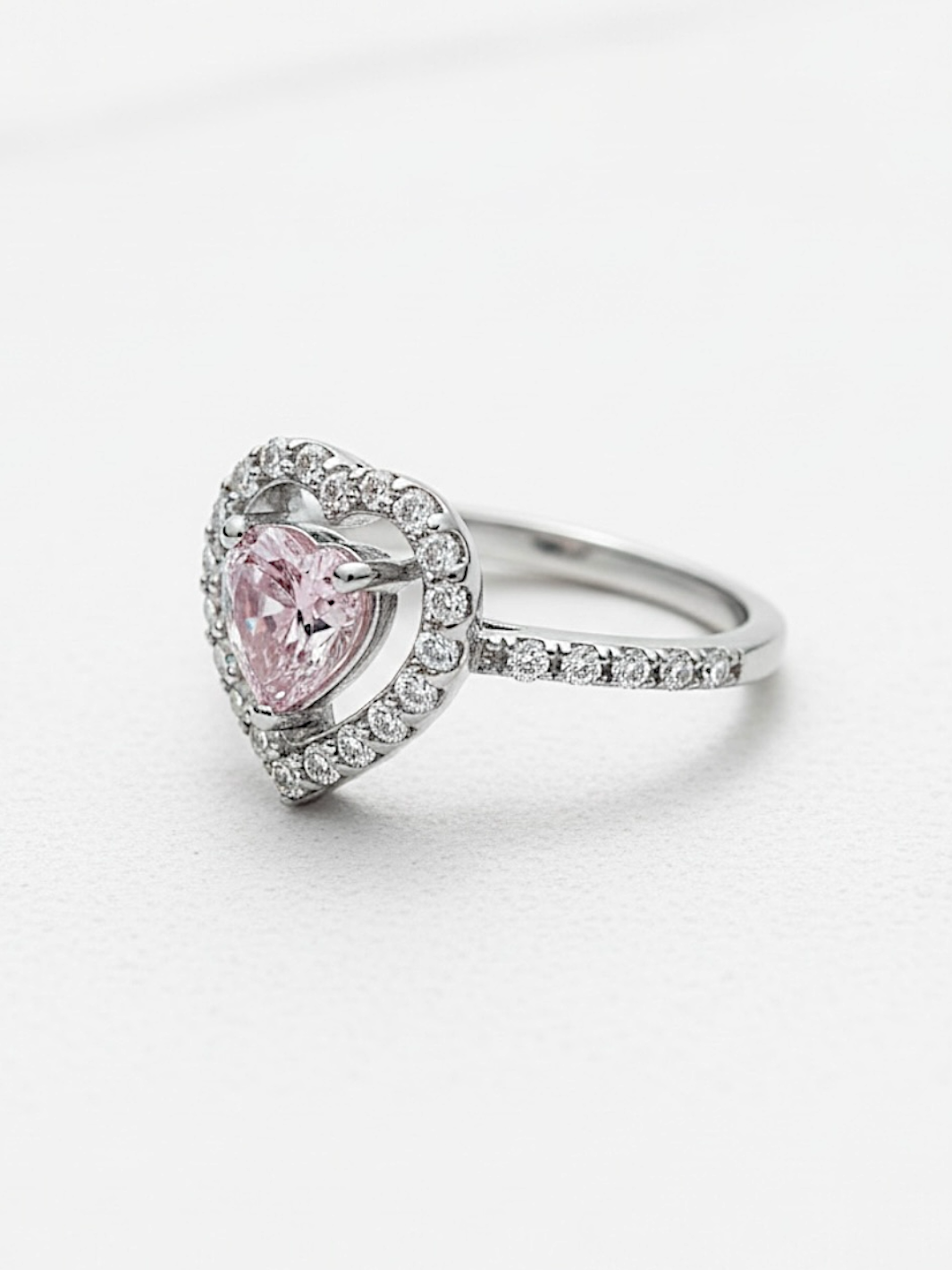 Pure Silver 'Heart of Fire'  Ring