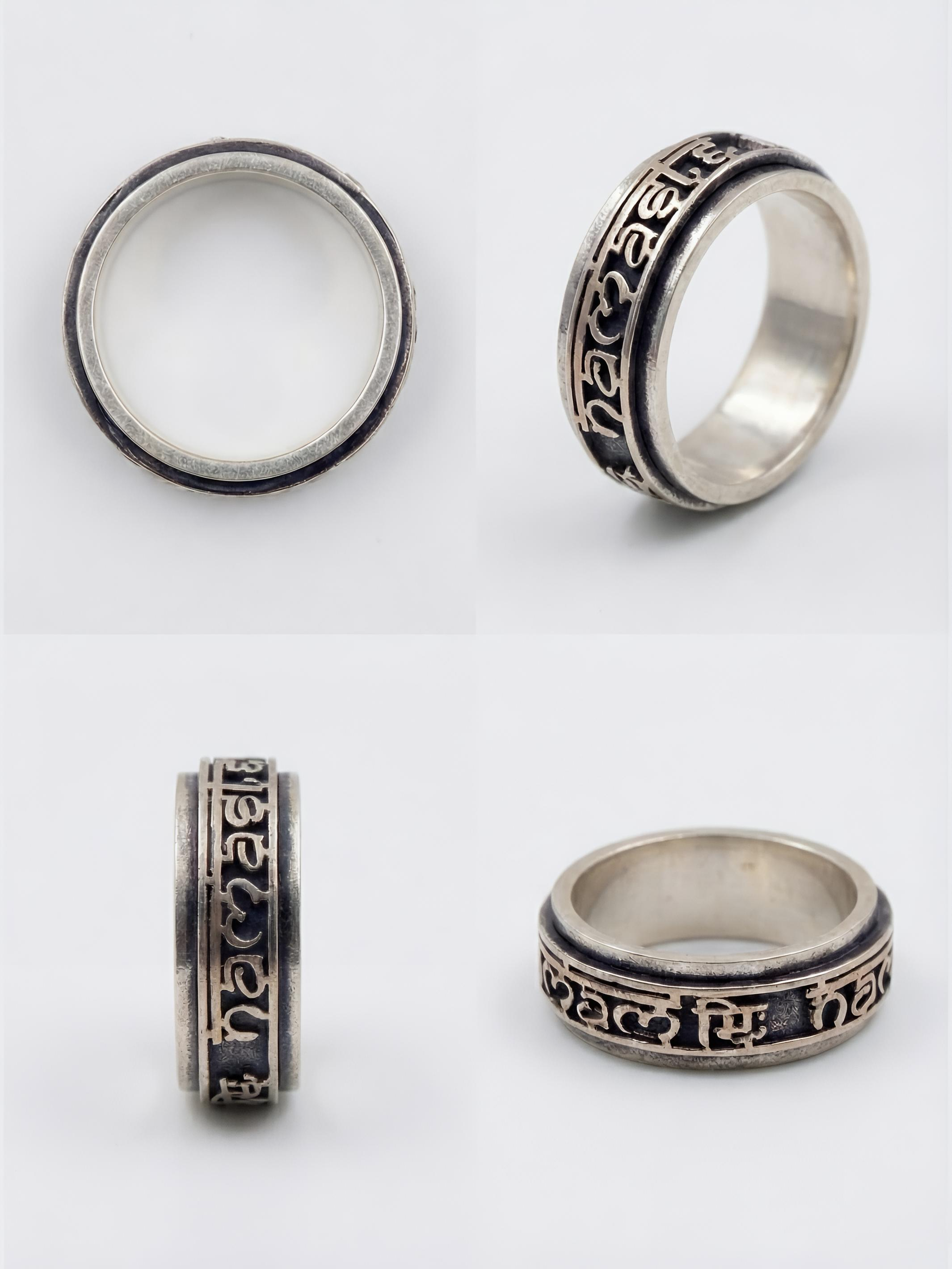 Namaste Pure Silver Men’s Ring