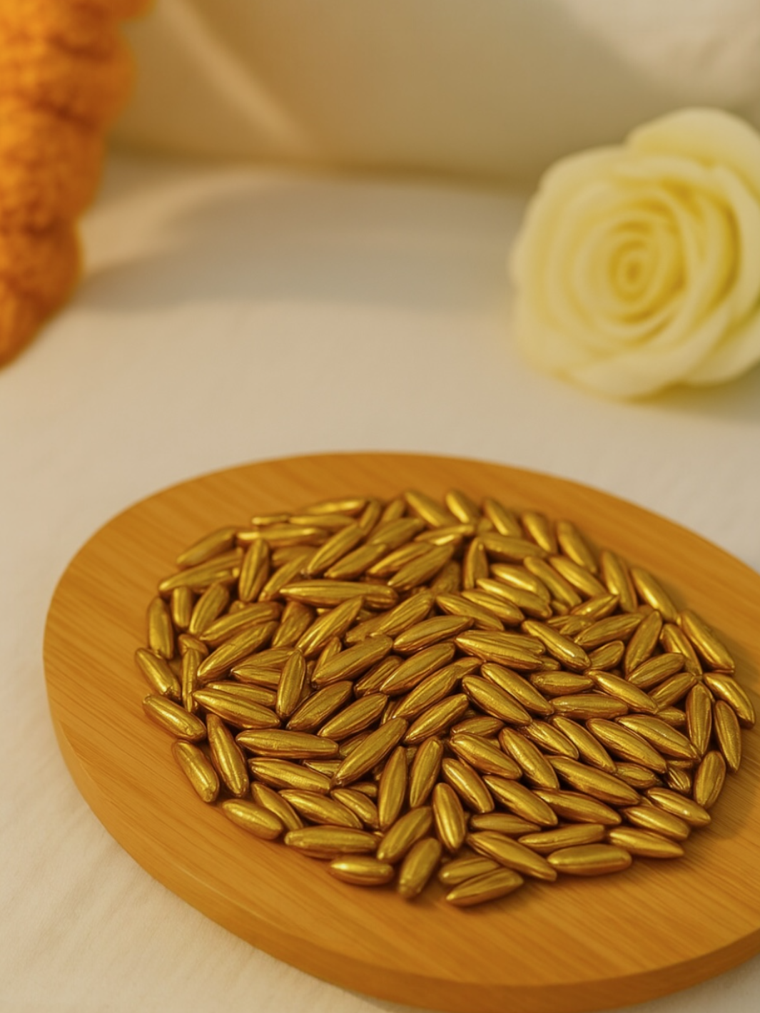 Silver Golden Color Rice/ Akshat