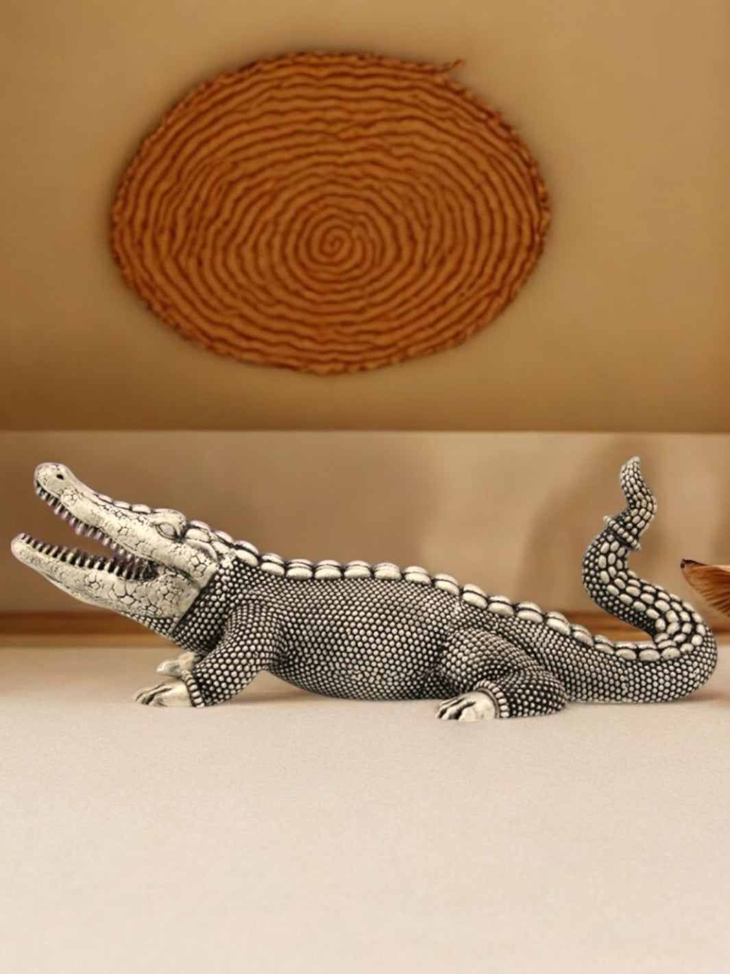 Pure Silver Crocodile Idol