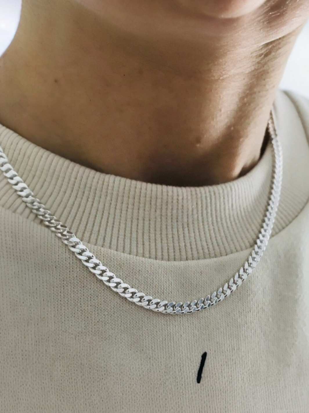 Pure Silver Diamond-Cut Cuban Link Curb Chain - PSA Jewels