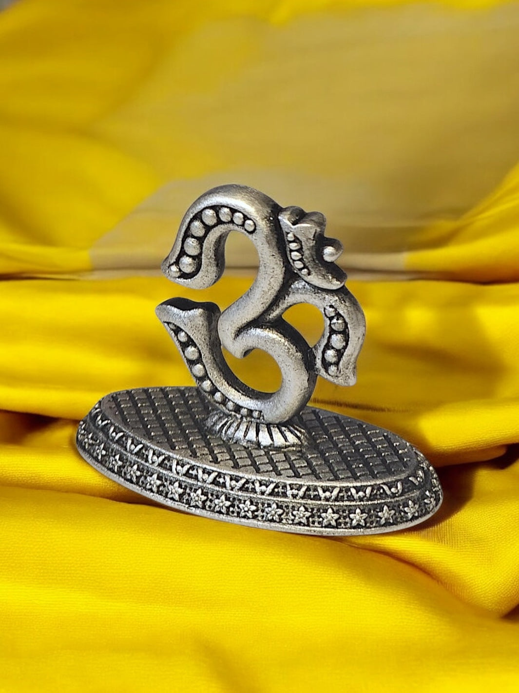 Pure Silver Antique OM symbol