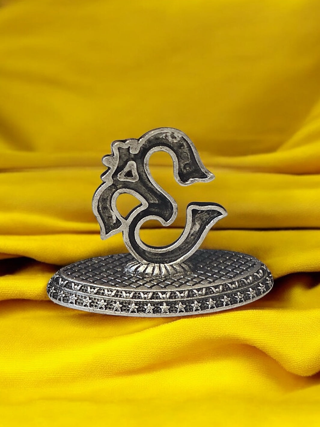 Pure Silver Antique OM symbol