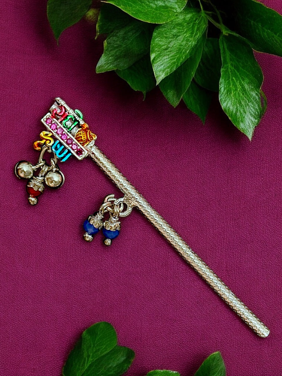 Pure Silver Handmade Radhe Krishna Flute