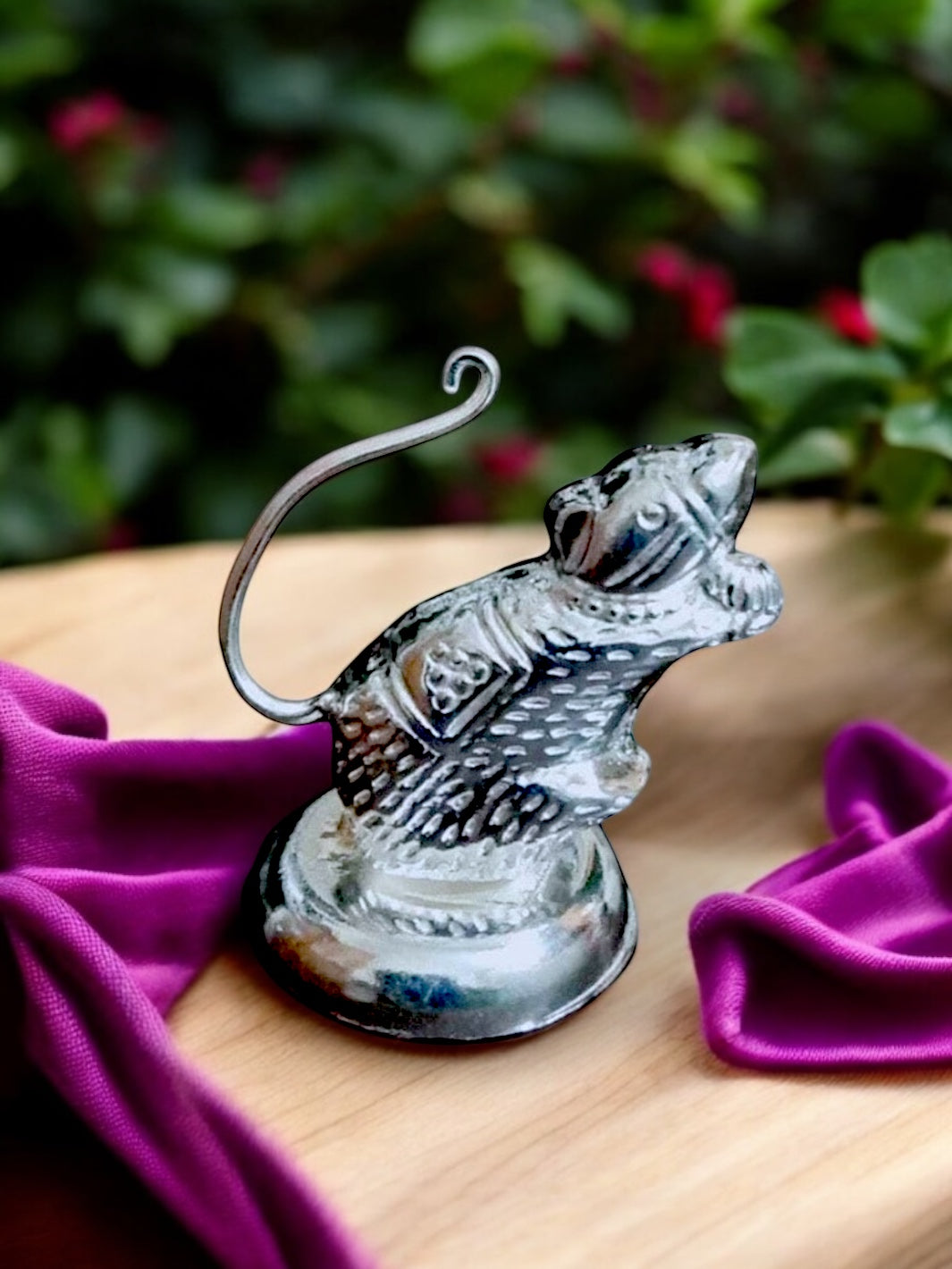 Pure Silver Chuha/Mushakraj Idol