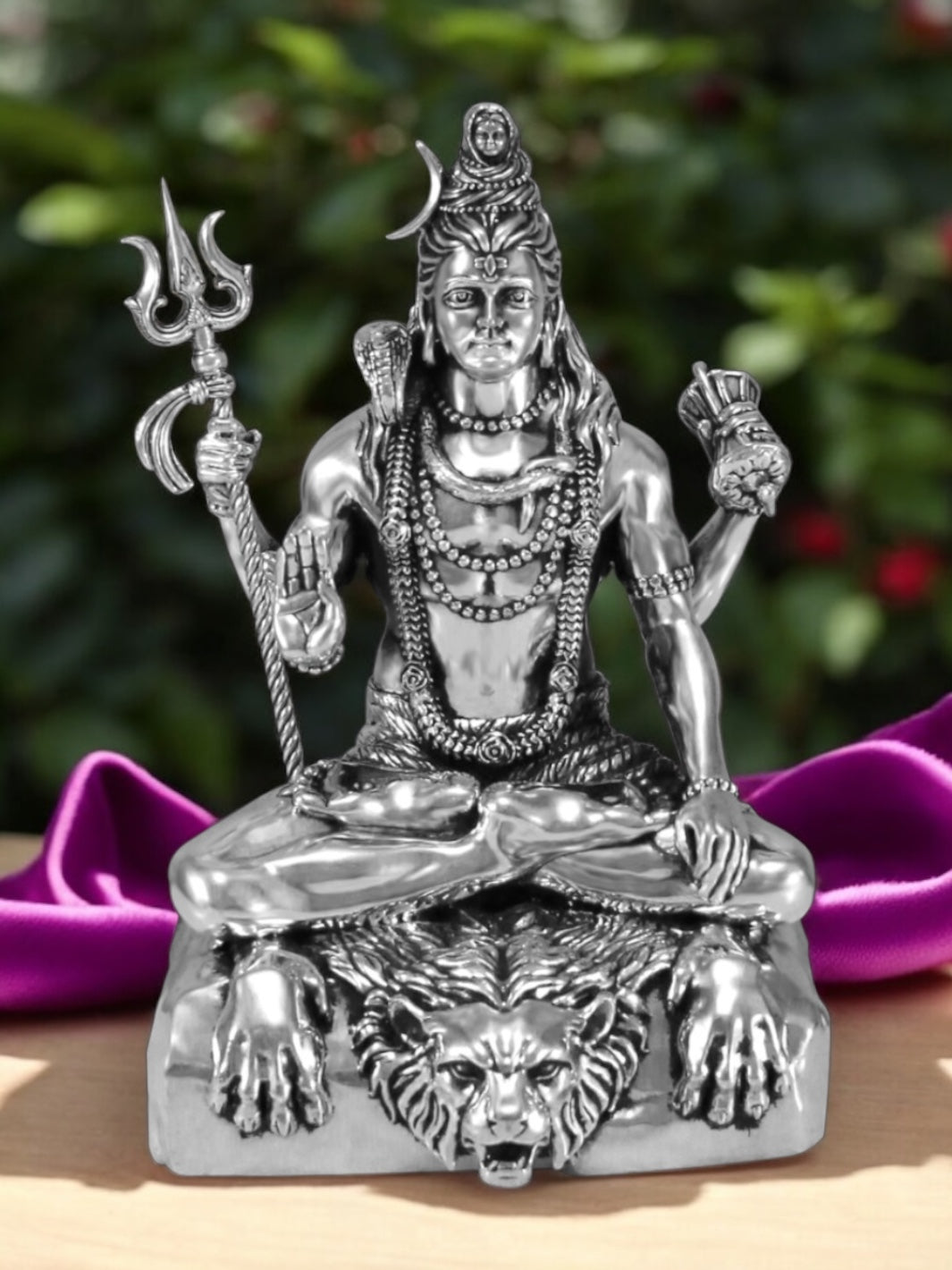 Pure Silver Shivji Idol