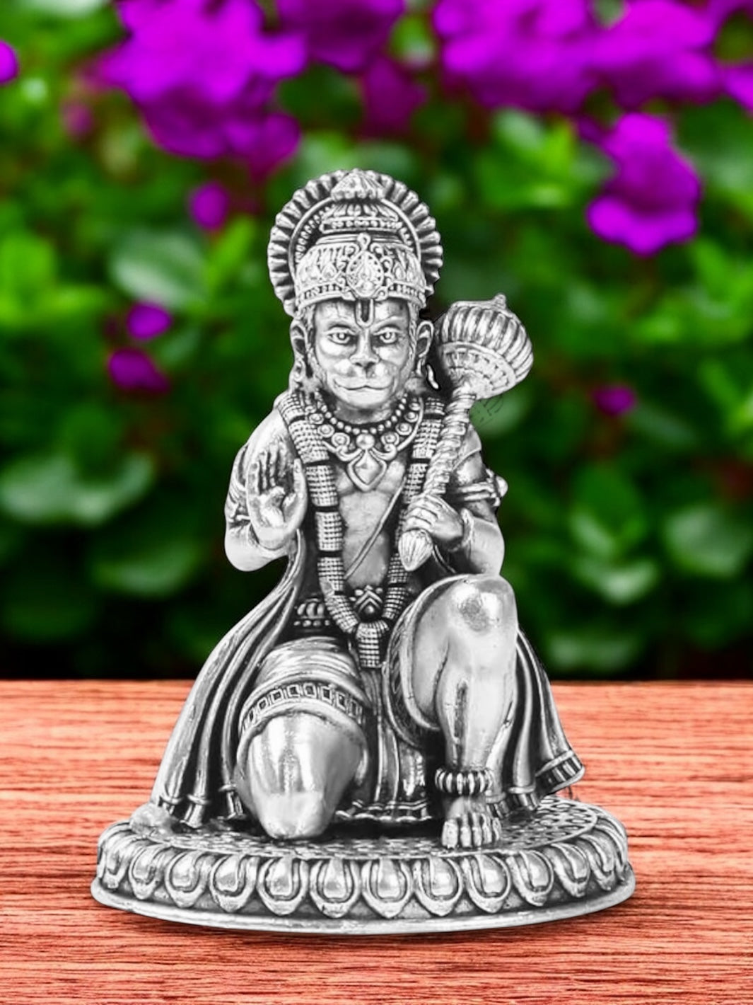 Pure Silver Antique Lord Hanuman Idol