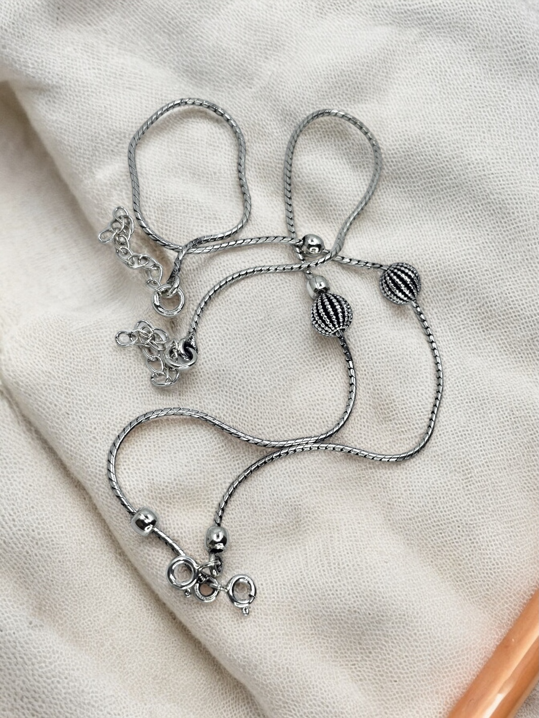 Everyday ball anklet/ Payal Pair