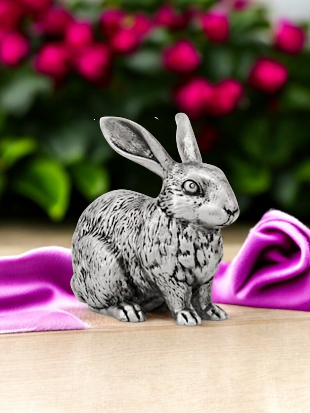 Pure Silver Rabbit Idol