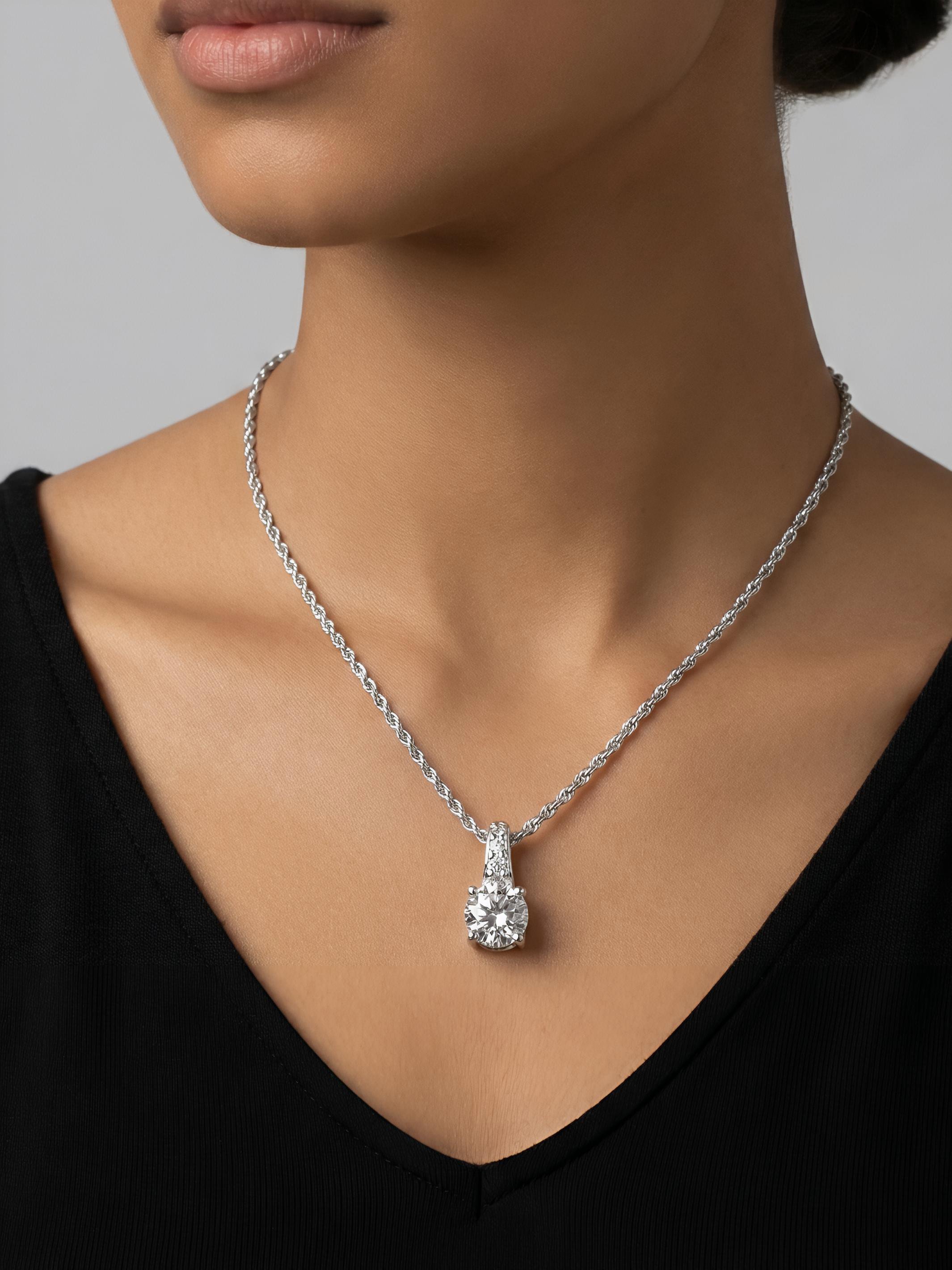 Sterling Silver Round Pendant