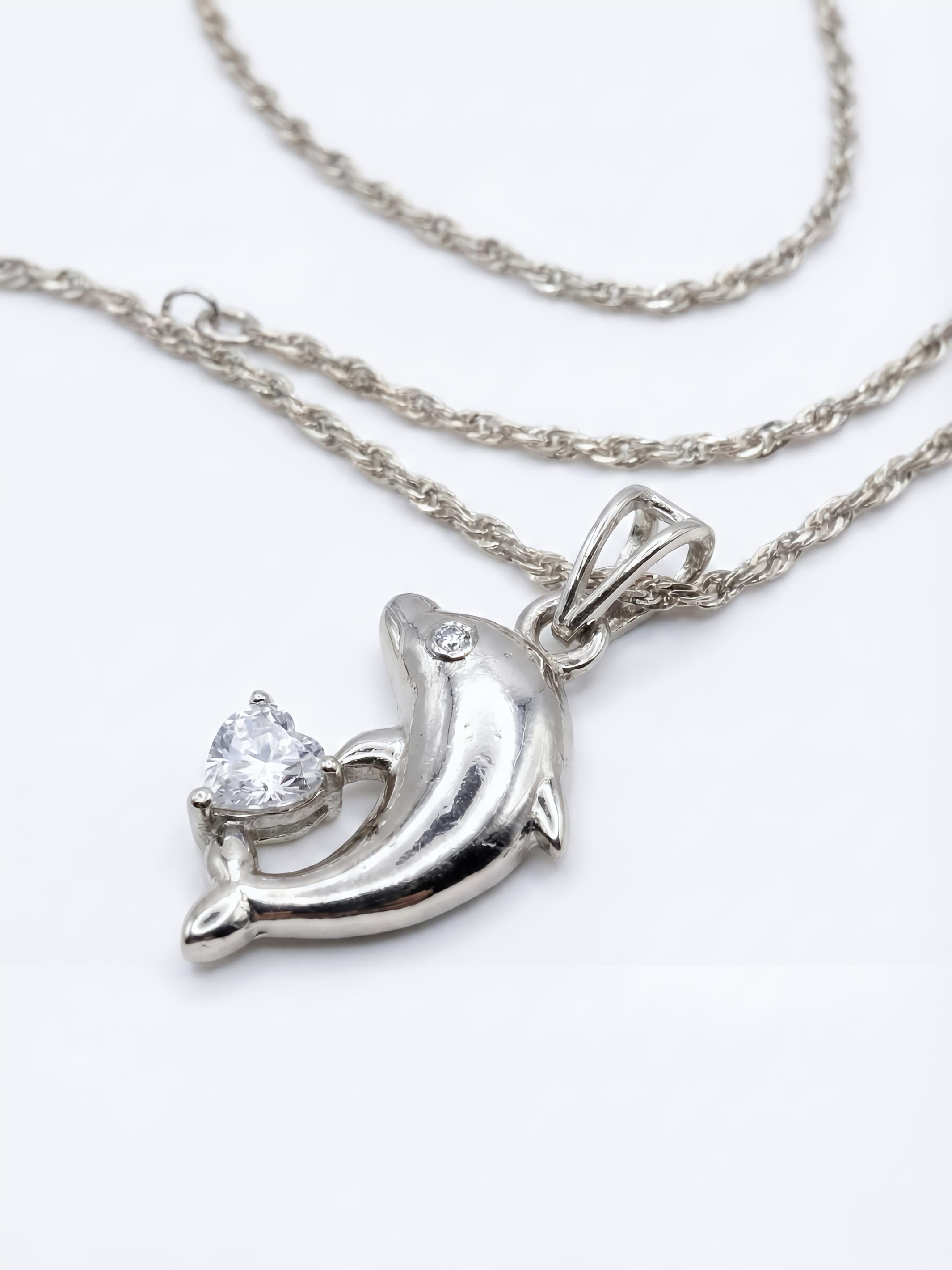 Sterling Silver Dolphin Pendant
