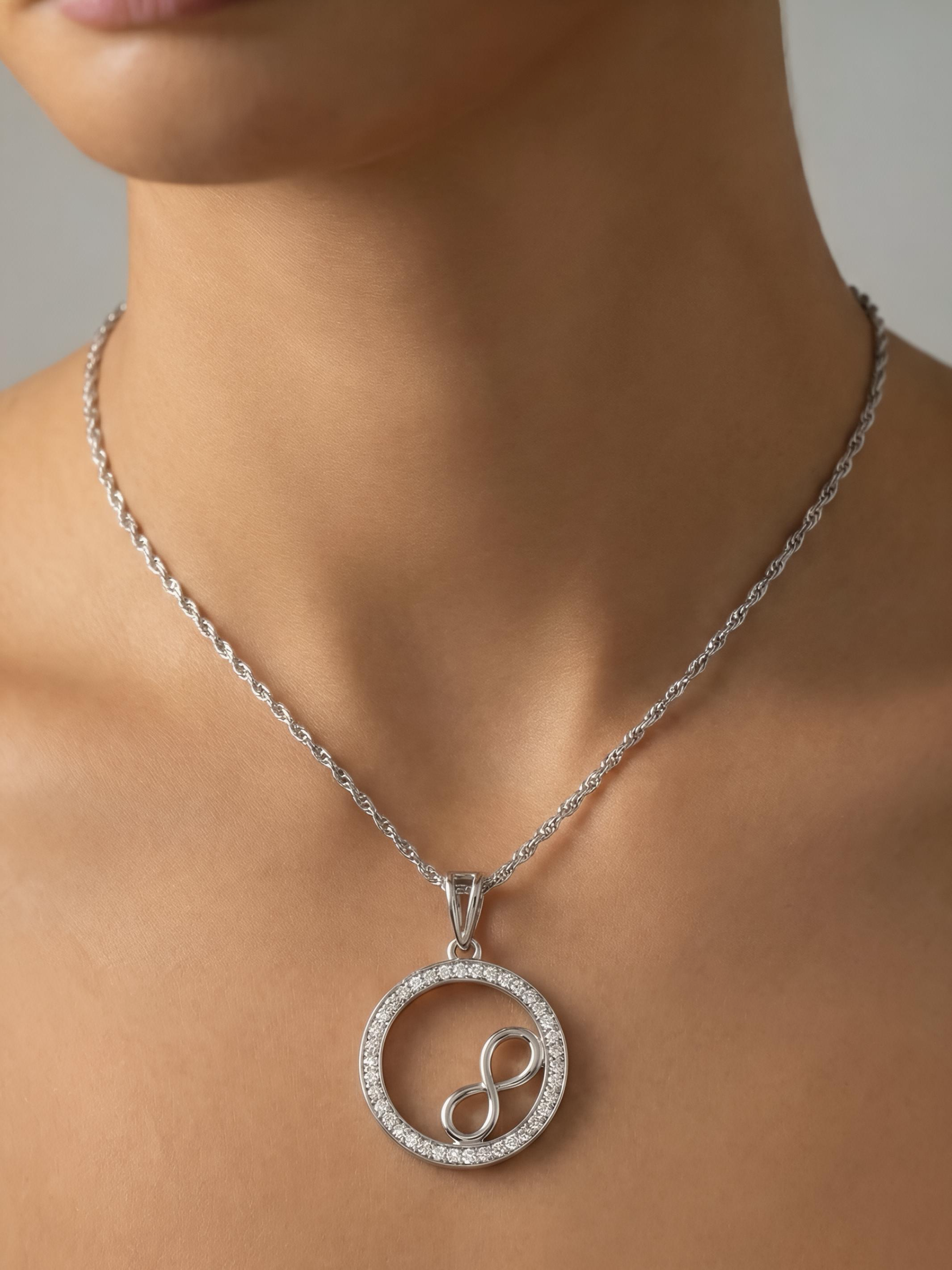 Sterling Silver Infinity Pendant