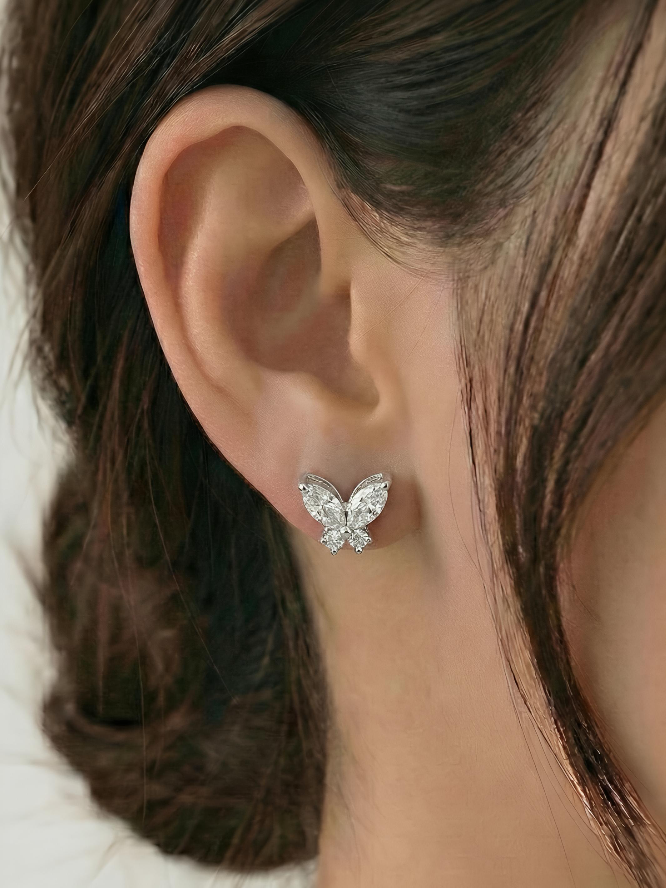 Butterfly Pure Silver Earring