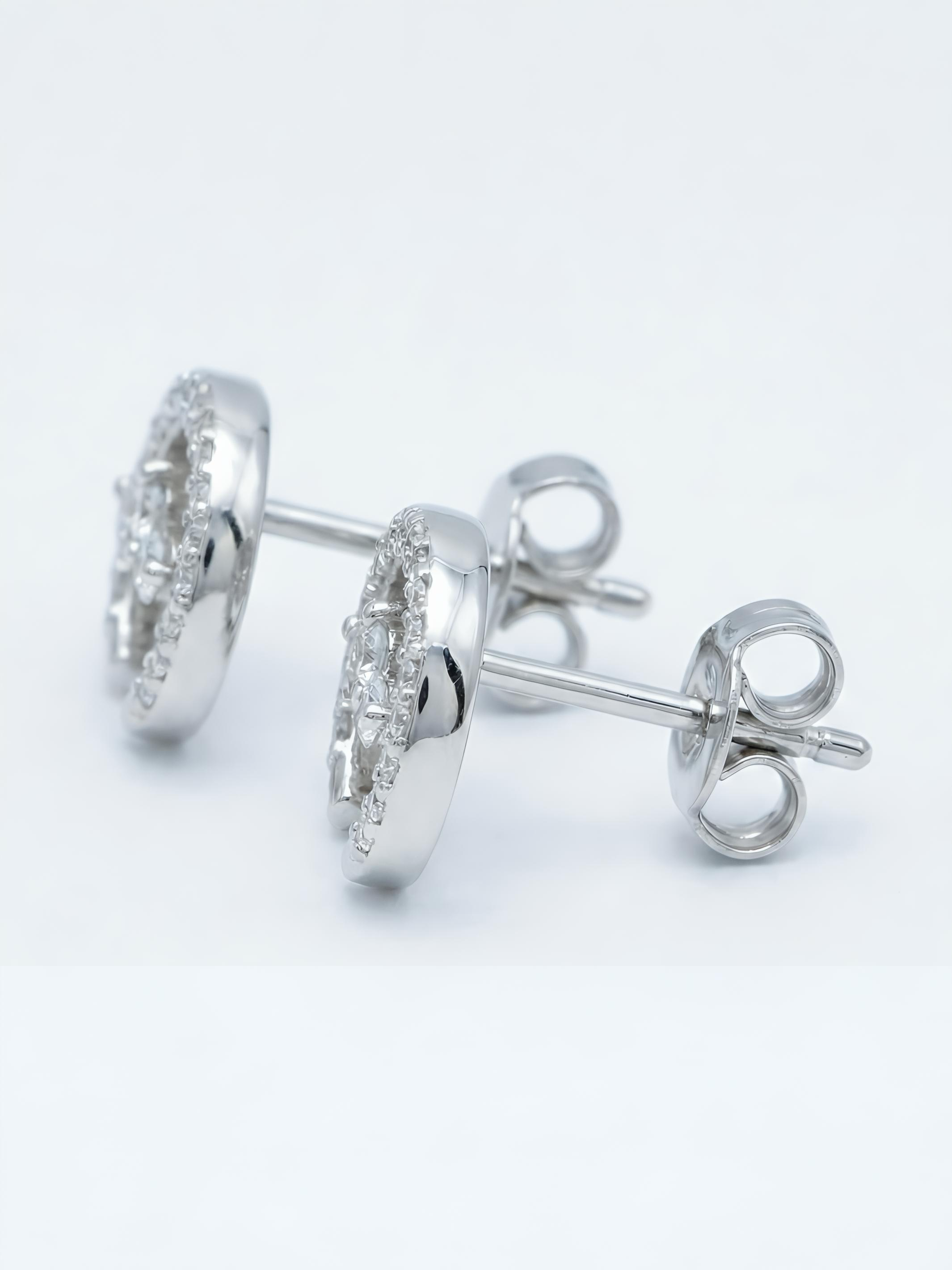 Horseshoe Shaped Pure Silver Earring