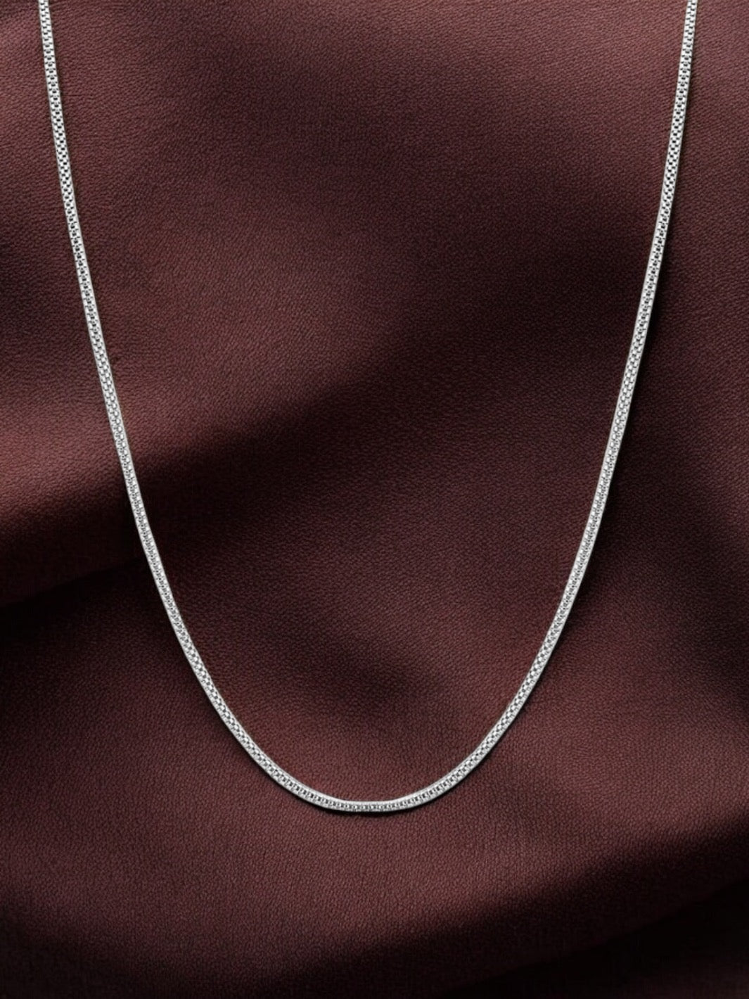 Pure Silver Popcorn Adjustable Sliding Chain - PSA Jewels