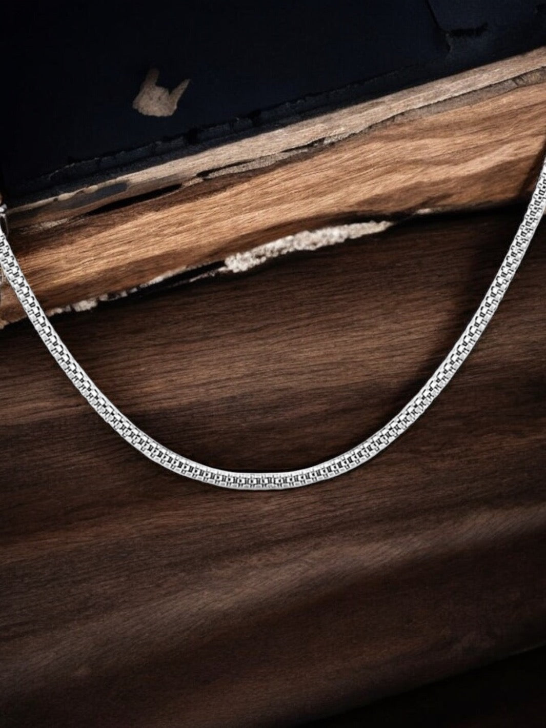 Pure Silver Popcorn Adjustable Sliding Chain - PSA Jewels