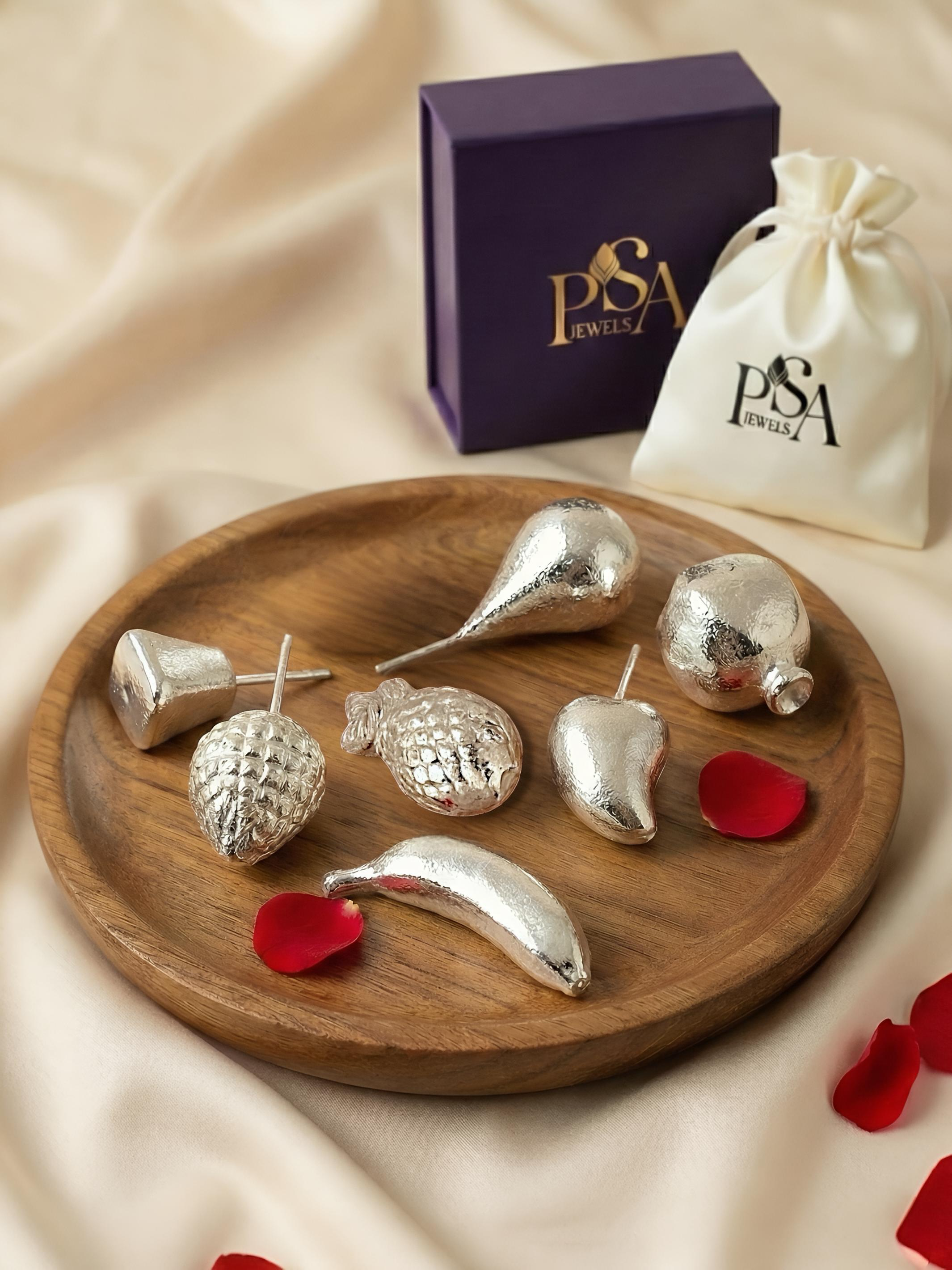 Fruit Item Pure Silver Hamper / Gift Box (7 Fruits Collection)