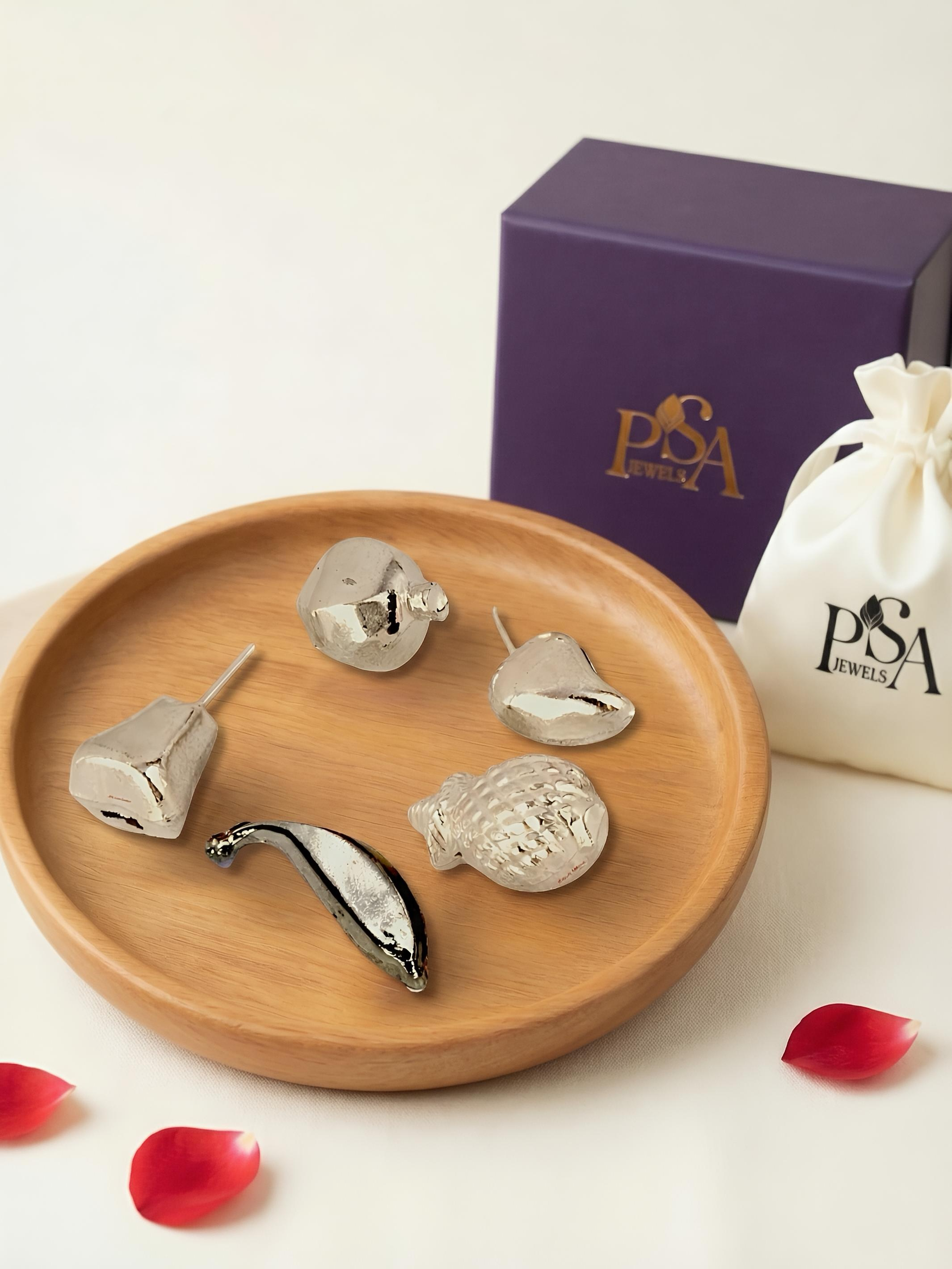 Fruit Item Pure Silver Hamper / Gift Box (5 Fruits Collection)