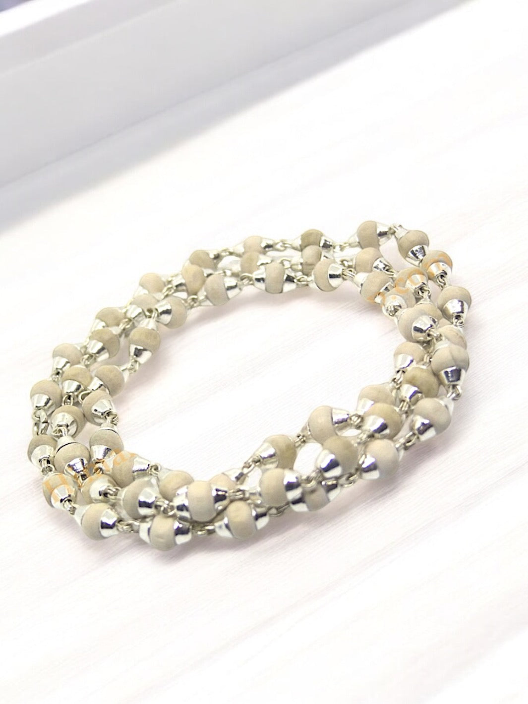 Tulsi Solid beads chain Japp Mala-- 54 +1 beads - PSA Jewels