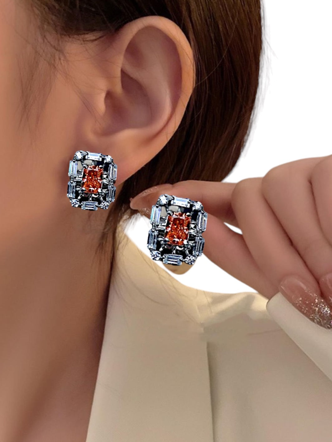 Emerald Shaped Earring - PSA Jewels