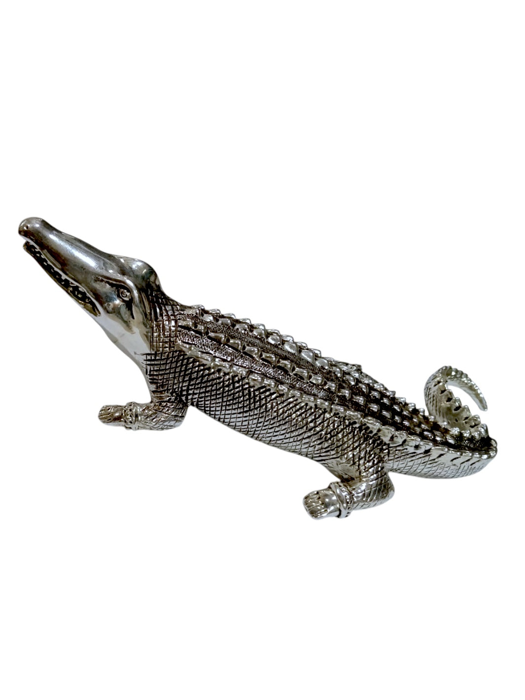Pure Silver Crocodile Idol