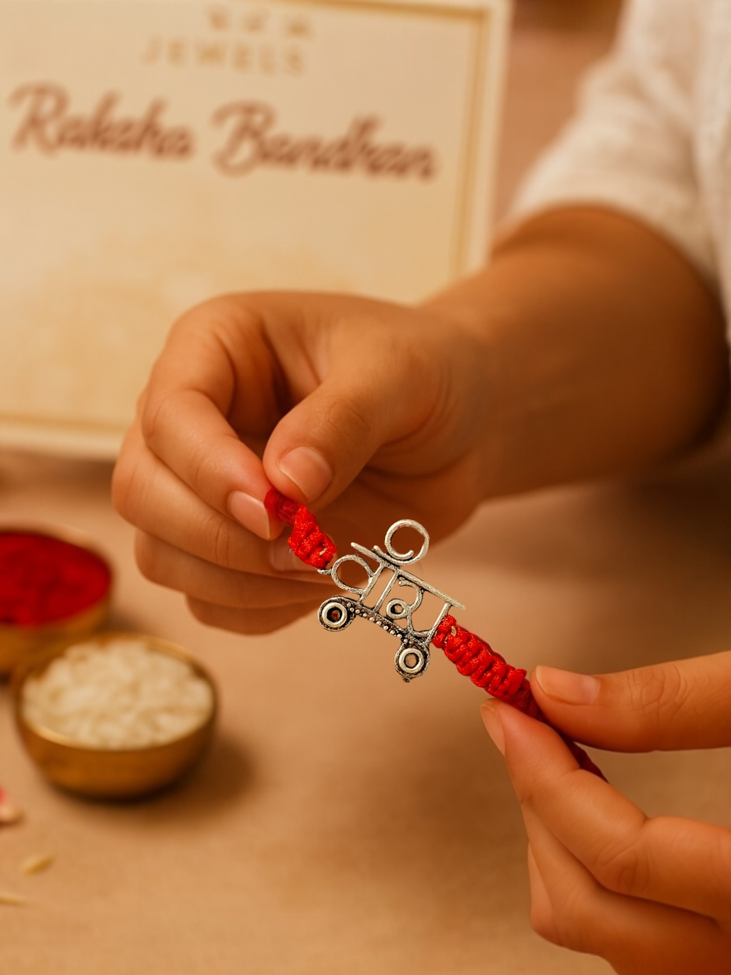 Auspicious Veera Moli Rakhi