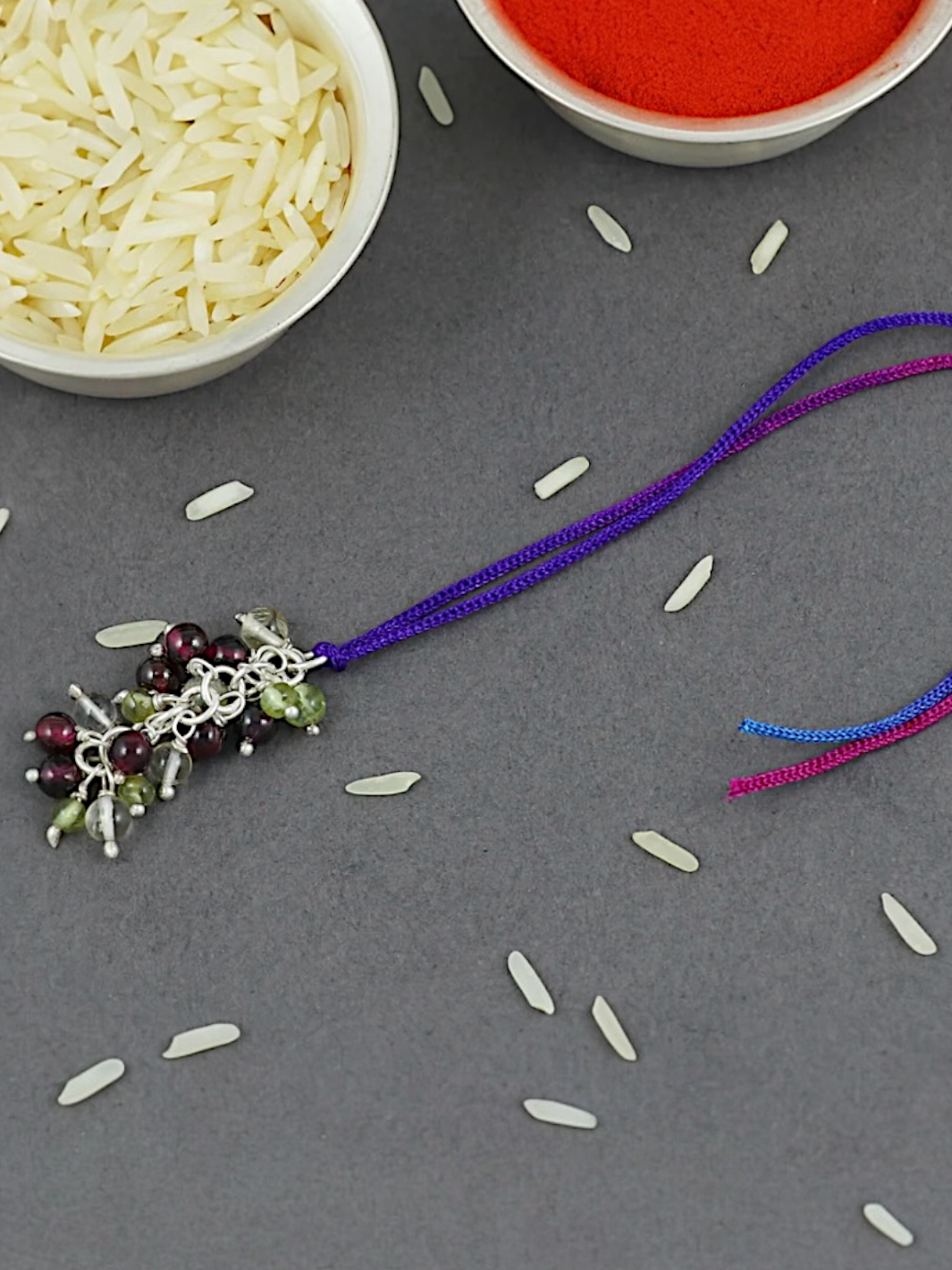 Auspicious Silver Thread Lumba Rakhi Females