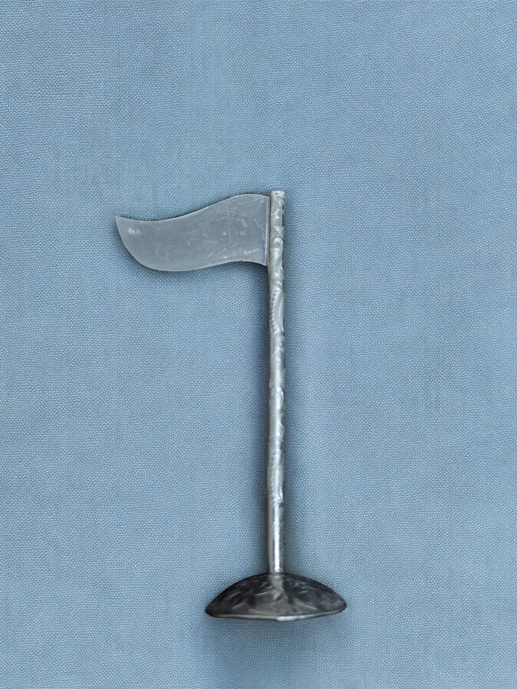 Pure Silver Jai Shree Shyam jhanda/Flag with Stand - PSA Jewels