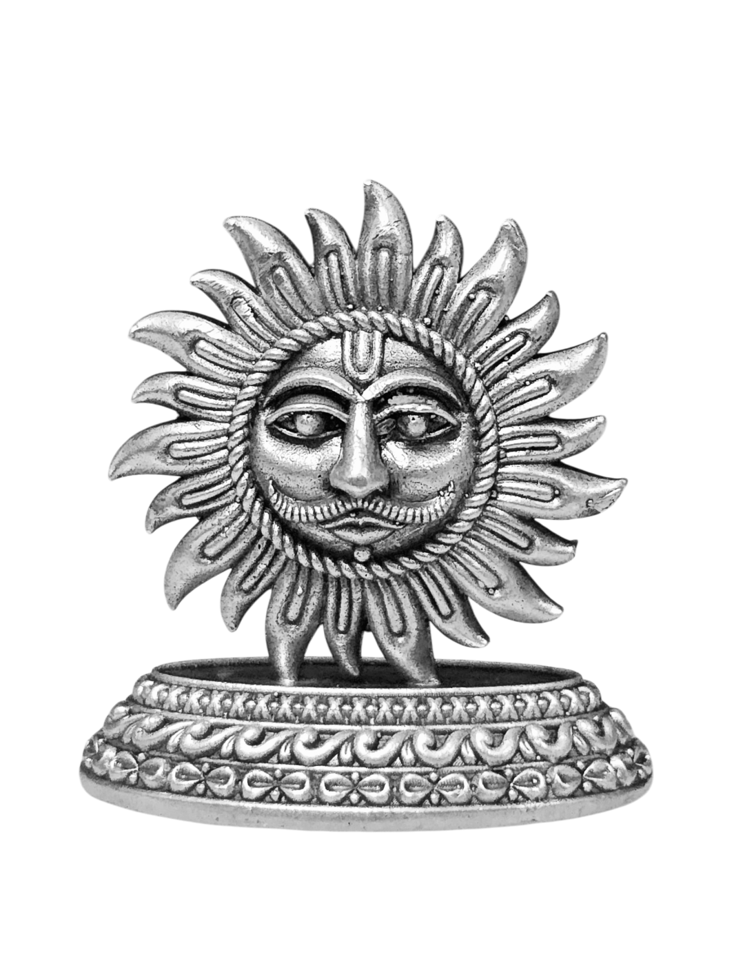 Pure Silver Surya Dev Idol - PSA Jewels