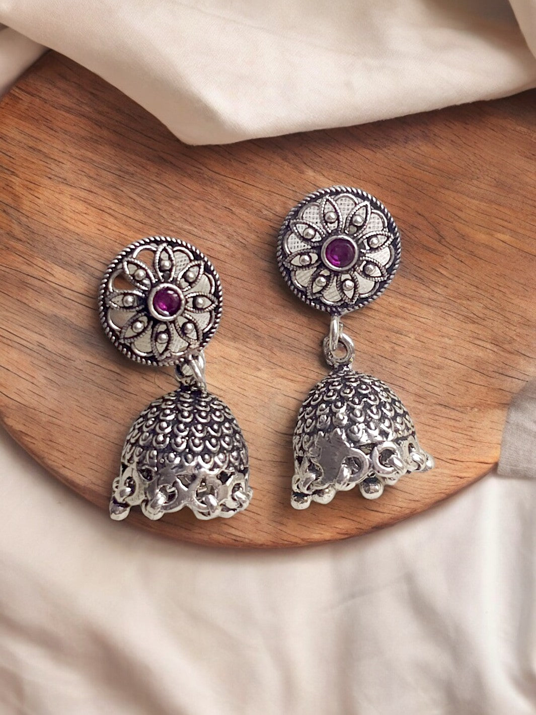 Floral Antique Silver Jumaki - PSA Jewels